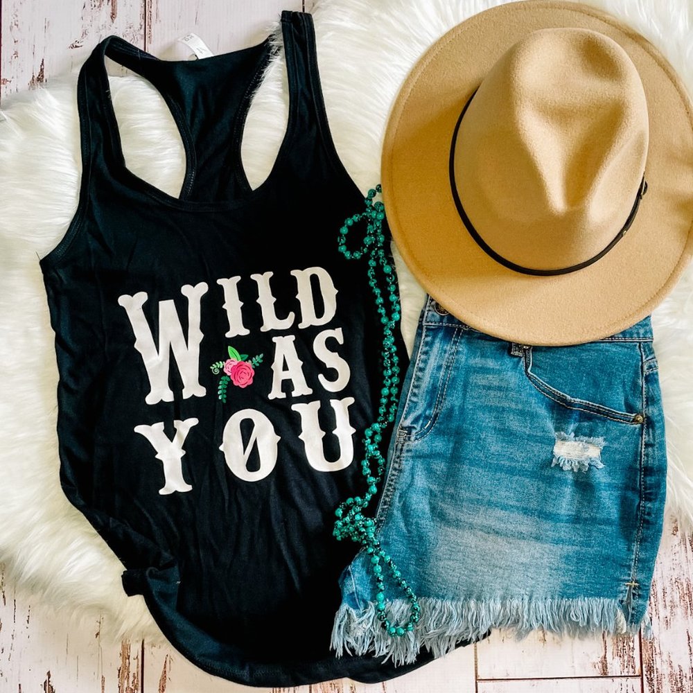 Wild As You racerback tank